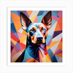 Abstract modernist Pinscher 1 Art Print