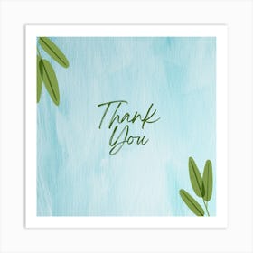 Thank You Card Art Print