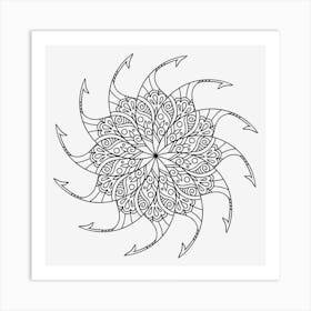 Spiral Mandala 03 Art Print