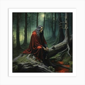 Man In The Woods Art Print