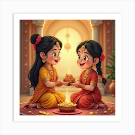 Happy Ganesha Art Print