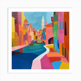 Abstract Travel Collection Venice Italy 3 Art Print