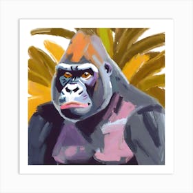 Western Lowland Gorilla 02 1 Art Print