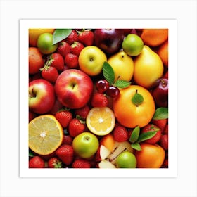 Bunch Of Fruit 1 Art Print