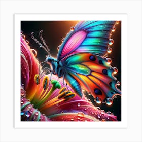 Colorful Butterfly Art Print