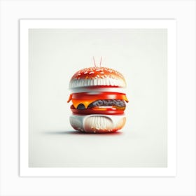 Cheeseburger Iconic (88) Art Print