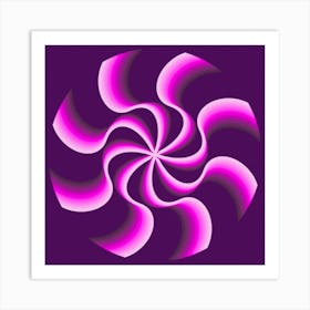 Purple Spiral Art Print