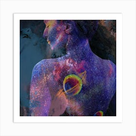 Galaxy Woman Art Print (2) Art Print