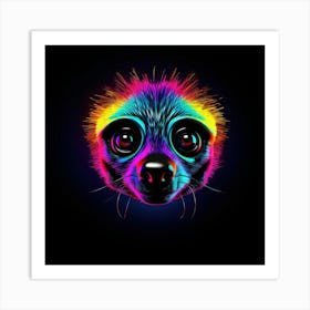 Neon Lemur 1 Poster