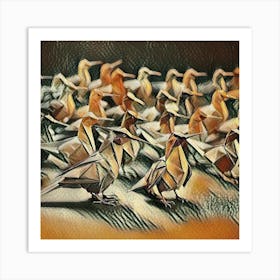 Origami Birds 1 Art Print