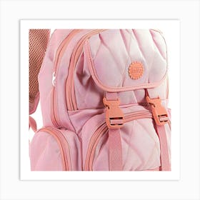 Pink Backpack Art Print