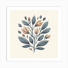 Scandinavian style, Sprig of ylang-ylang 3 Art Print