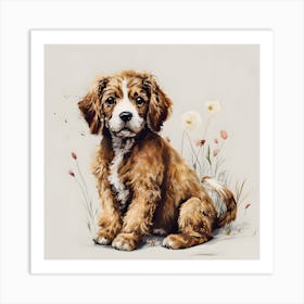 Fawn Puppy Art Print