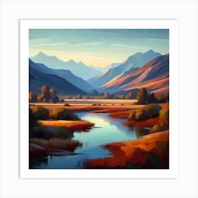 Landscape Painting 162 Art Print