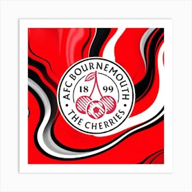 A.F.C. Bournemouth Logo Wall Arts 12 Art Print