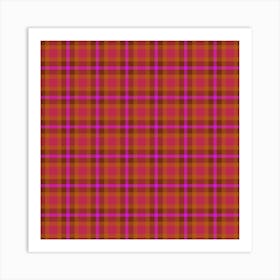 Plaid Fabric 88 Art Print