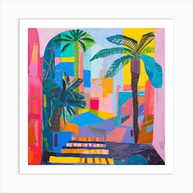 Abstract Travel Collection Cartagena Colombia 3 Art Print