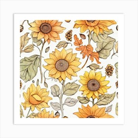 Sunflowers 4 Art Print