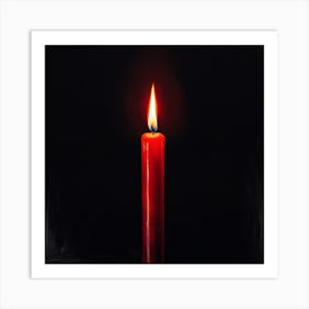 Burning Candle Art Print