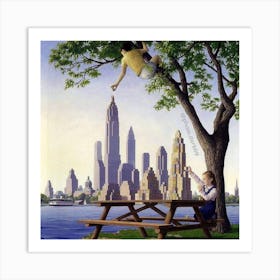 Picnic In The Park Art Print