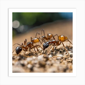 Ants On The Ground 7 Art Print