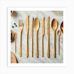 Forks And Spoons 2 Art Print