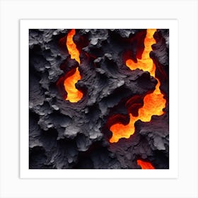 Lava - Close Up Photo Art Print