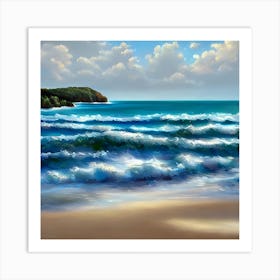 Ocean Waves 1 Art Print