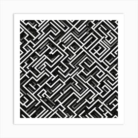 Maze Pattern 2 Art Print