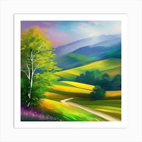 Landscape Painting 211 Art Print