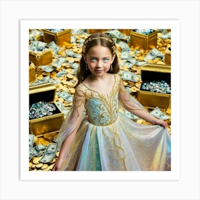 Princess In Gold Art Print