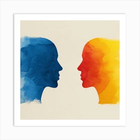 Portrait Of A Couple 1 Art Print