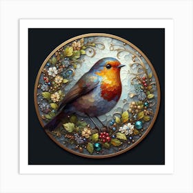 Bird Robin 2 Art Print