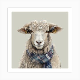 Maisie Sheep Final Flattened Plain Art Print