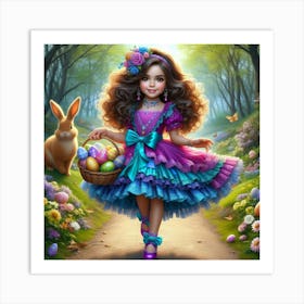 Easter Girl 15 Art Print