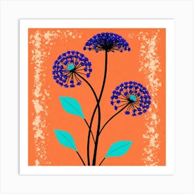 Blue Flowers 2 Art Print