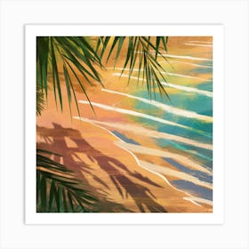 Tranquil Summer Afternoon Photography Of Swaying Grasses And Sunlit Pond (1) Art Print