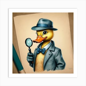 Detective Duck 26 Art Print