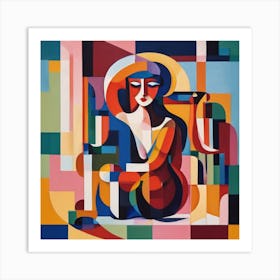 Abstract Woman Art Print