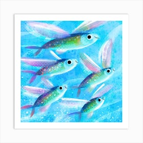 Flying Fish Art Print