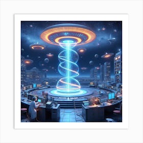 Alien City 6 Art Print