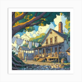 House In The Woods Art Print