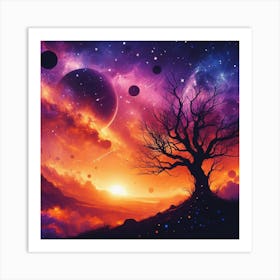 Tree In The Sky 36 Art Print