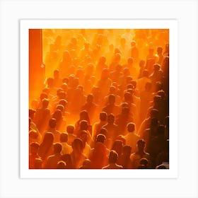 Crowd At A Concert Art Print