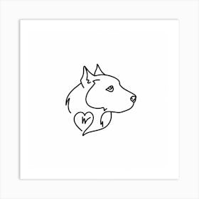 Pit Bull Terrier Art Print