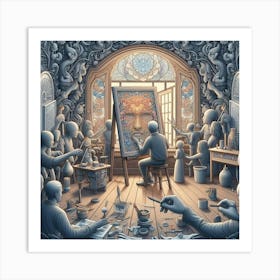 Room Full Of People Art Print