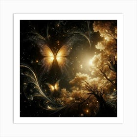 Butterfly In The Sky 22 Art Print