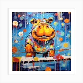 Hippo 7 Art Print