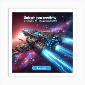 Spaceship 49 Art Print