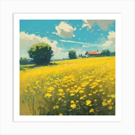 Yellow Field 4 Art Print